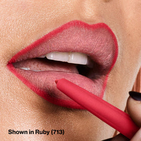 Swatch of REVLON ColorStay Longwear Lip Liner 713 Ruby on skin