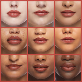 Swatch of REVLON Super Lustrous Lipstick Abstract Orange on skin
