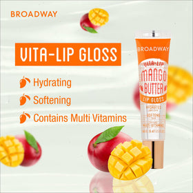 Swatch of Ruby Kisses Vita-Lip Gloss on lips