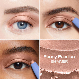 Swatch of Soft Copper Shimmer eyeshadow on skin