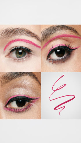 swatch of stila Waterproof Liquid Eyeliner Cosmic Pink on skin