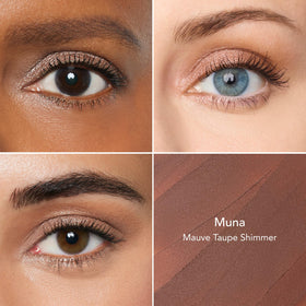Swatch of Thrive Causemetics Mauve Taupe Shimmer on skin