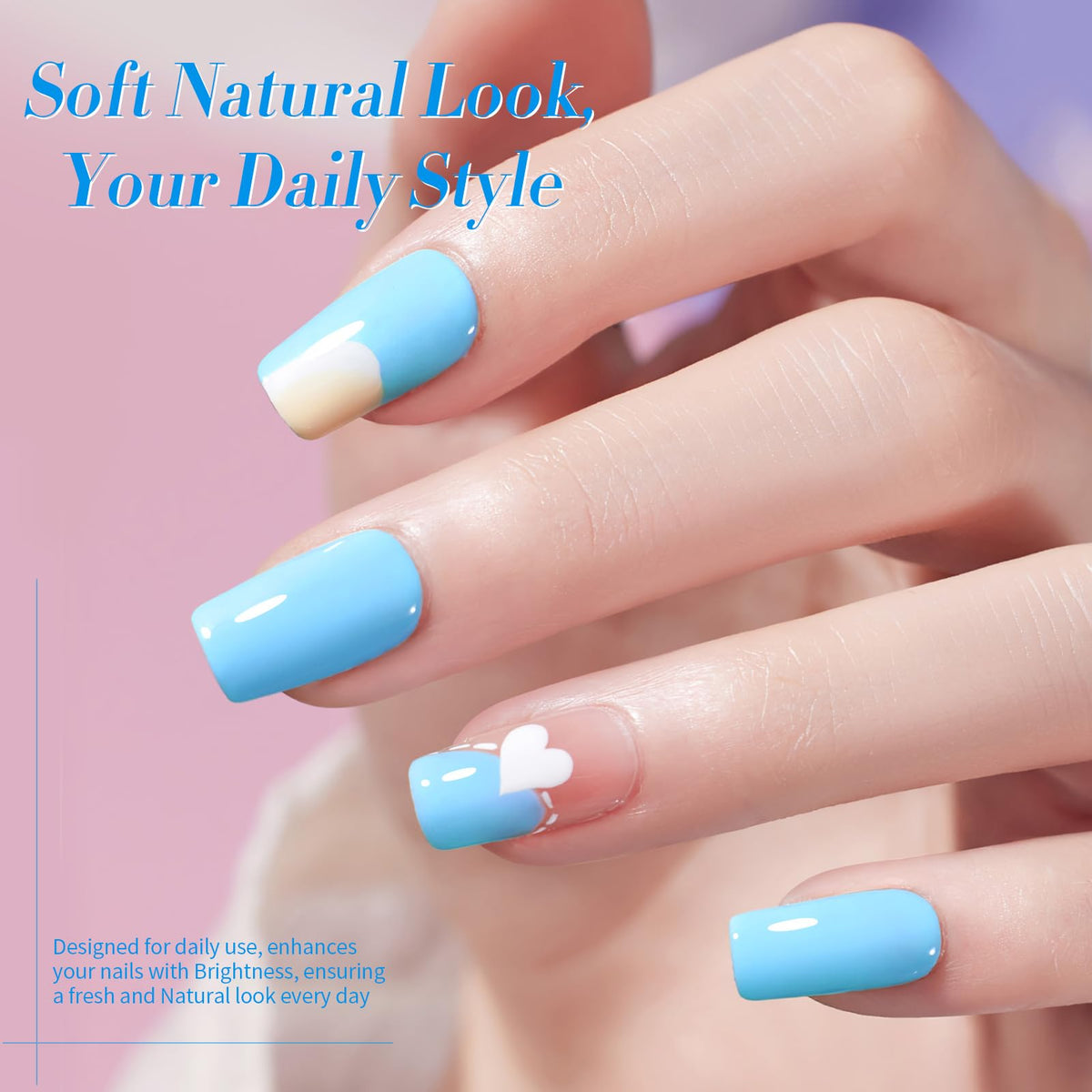 Swatches of Born Pretty pastel gel nail polish colours