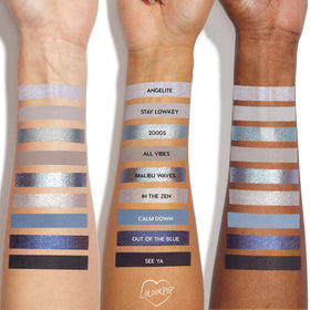Swatches of ColourPop So Elemental Eyeshadow Palette on skin
