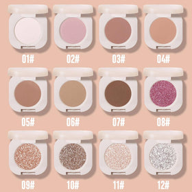 Swatches of FeiCuiYun eyeshadow shades on skin for colour demonstration