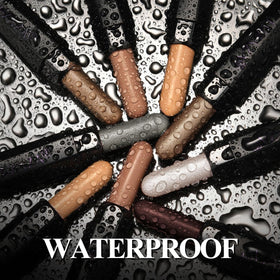Swatches of LUXAZA PRO eyeshadow colours on skin
