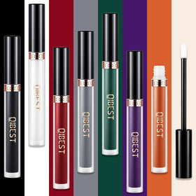 Swatches of QiBest liquid lipsticks on skin
