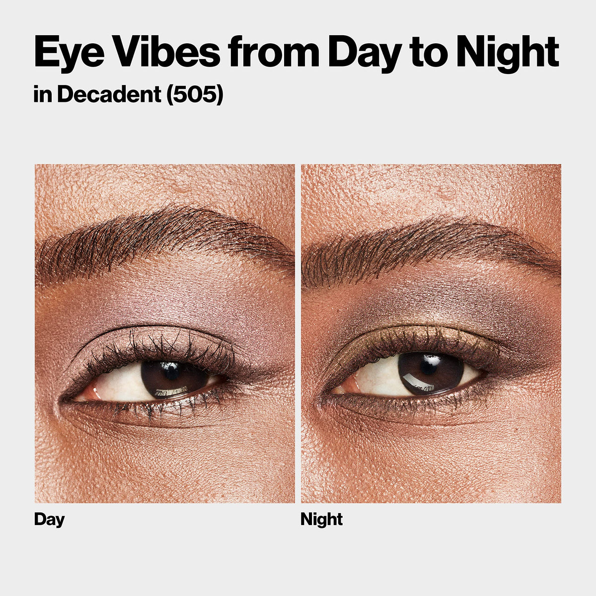 Swatches of REVLON ColorStay Day to Night Eyeshadow Quad 505 Decadent