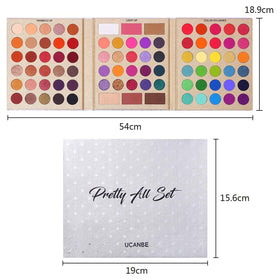 Swatches of UCANBE eyeshadow shades on skin