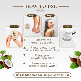 SWCANDY Coconut & Mint Shower Steamers with essential oils