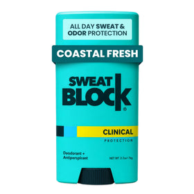 SweatBlock Antiperspirant Deodorant Coastal Fresh front view