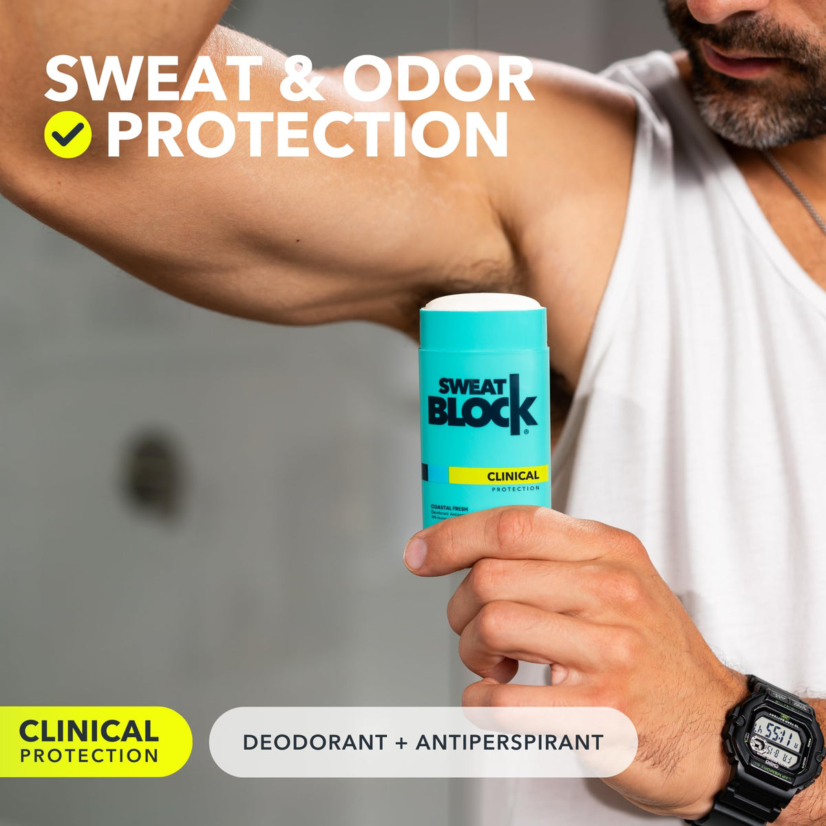 SweatBlock Antiperspirant Deodorant Coastal Fresh packaging