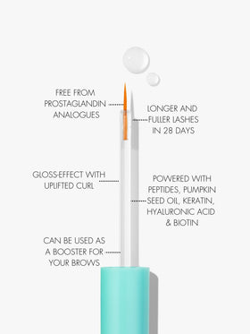 Sweed Lashes Eyelash Growth Serum with makeup removal