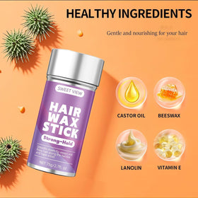 SWEET VIEW Hair Wax Stick applied to hair for styling