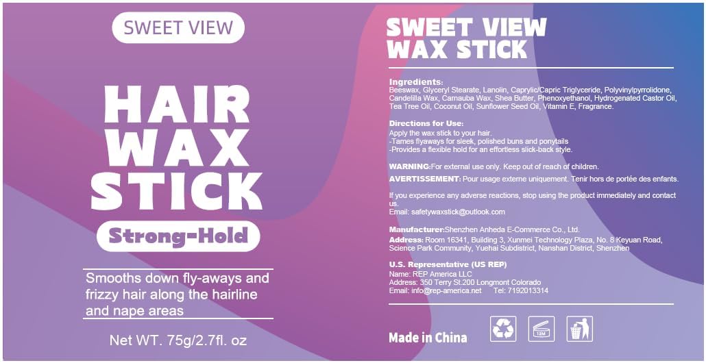 SWEET VIEW Hair Wax Stick in use during a performance