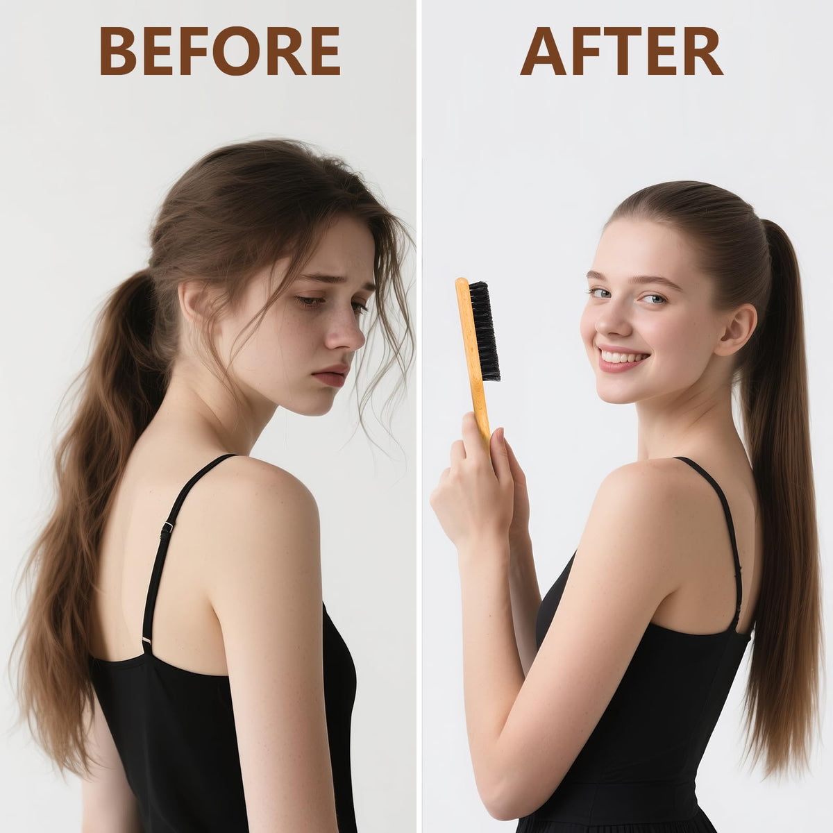 SWEET VIEW Rat Tail Comb side view for hair styling
