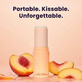 Sweetums SweetSpot Peach Perfume Stick in a travel bag