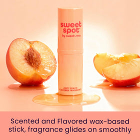 Sweetums SweetSpot Peach Perfume Stick side view