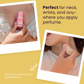 Sweetums SweetSpot Pineapple Coconut Perfume Stick application on wrist