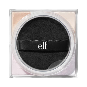 Swirling e.l.f. Set it Bright Powder Quad with a brush