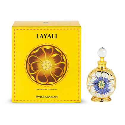 Swiss Arabian Layali 15ml Eau de Parfum Oil front view