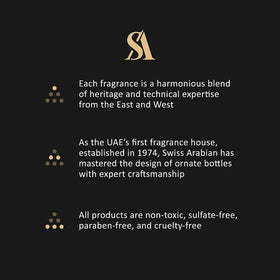 Swiss Arabian Layali Rouge perfume oil in a lifestyle setting