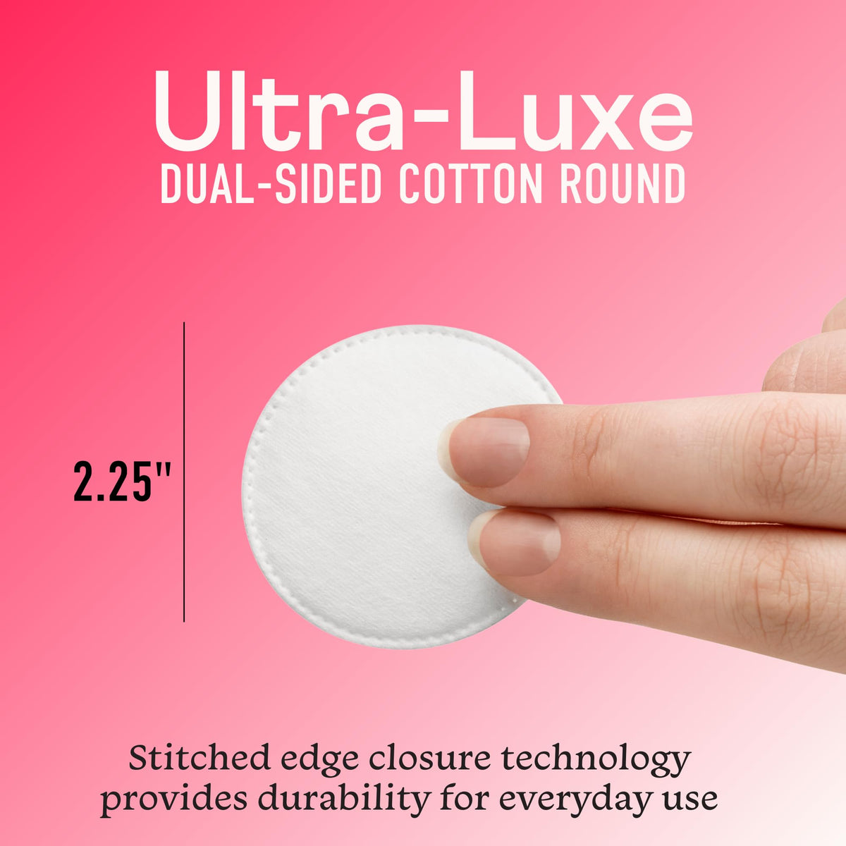 Swisspers Ultra-Luxe Cotton Rounds for applying lotion