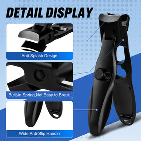 Swocky Wide Jaw Nail Clippers with ergonomic grip handle
