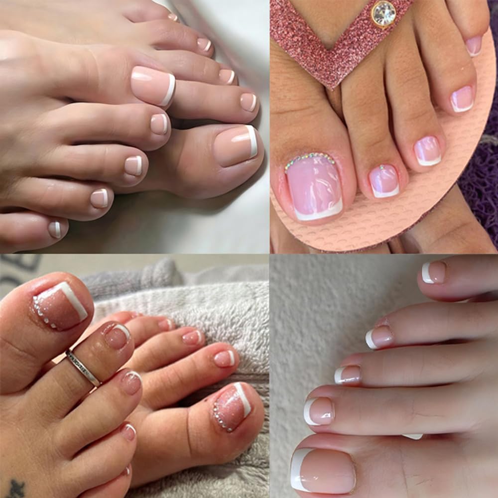 SWRITATSK Press on Toe Nails applied on toes