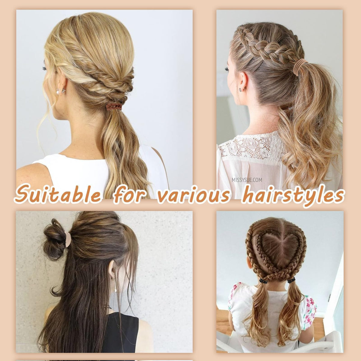 SYGY boho hair ties in use during yoga