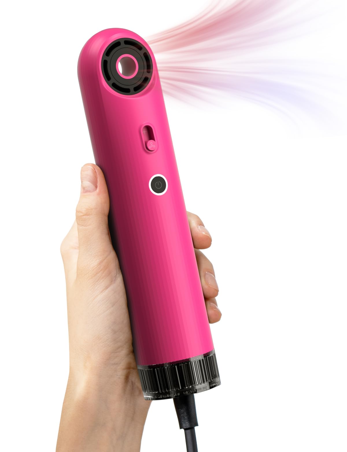 SYLPH Mini High-Speed Hair Dryer front view in rose color