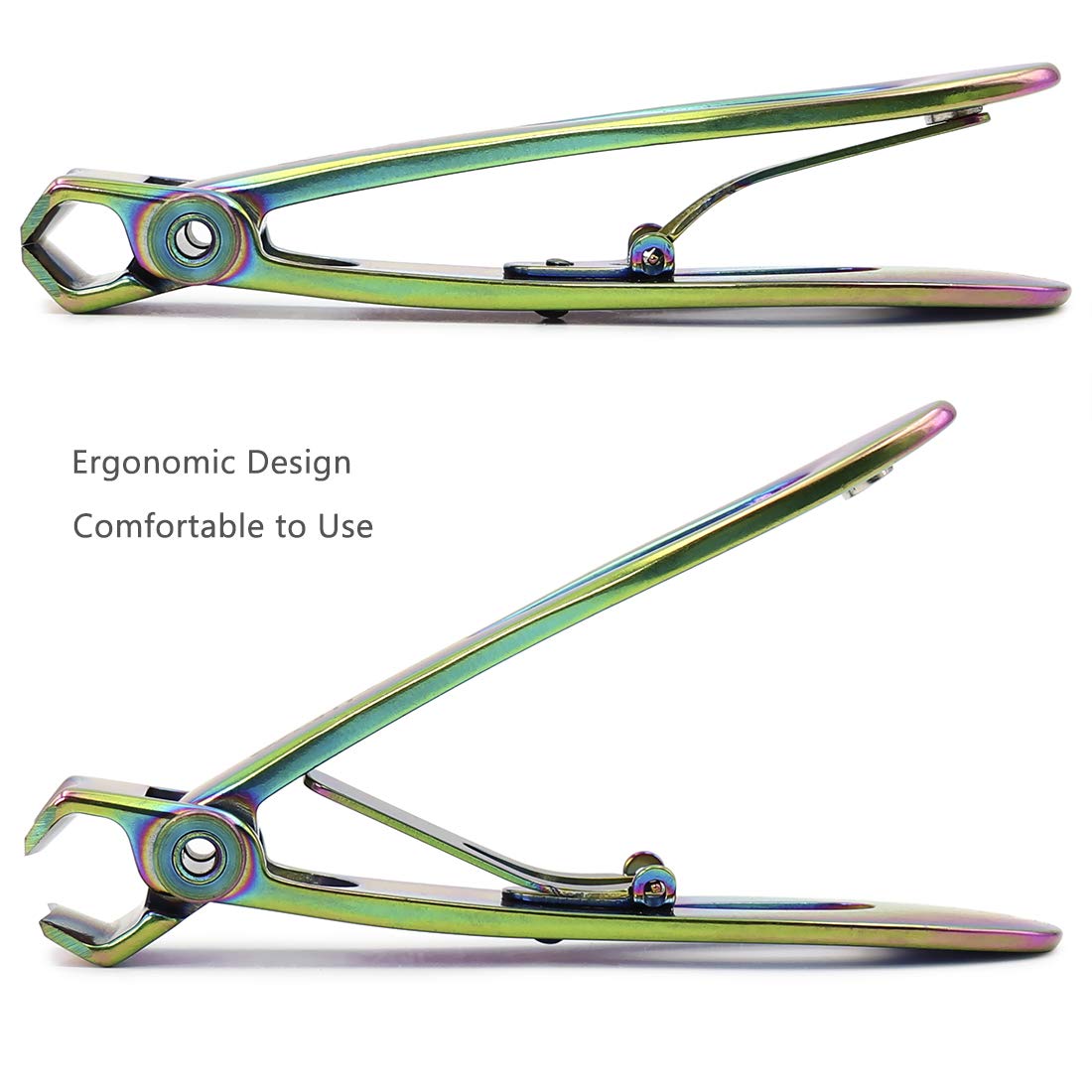 SZQHT nail clippers in hand demonstrating ergonomic grip
