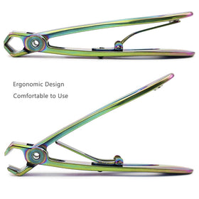 SZQHT nail clippers in hand demonstrating ergonomic grip