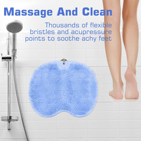 SZZYXD Shower Foot Scrubber Mat dimensions displayed
