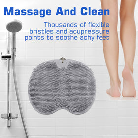 SZZYXD Shower Foot Scrubber Mat dimensions displayed