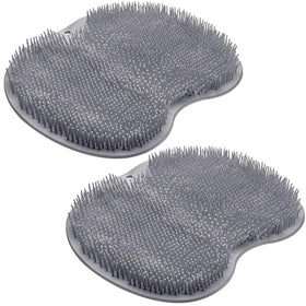 SZZYXD Shower Foot Scrubber Mat front view with suction cups