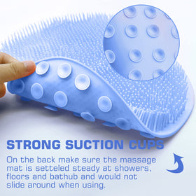 SZZYXD Shower Foot Scrubber Mat hanging for drying