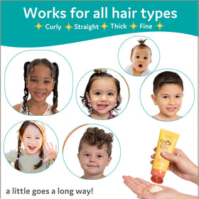 T is for Tame Kids' Hair Taming Cream 110g in a child's hair styling routine