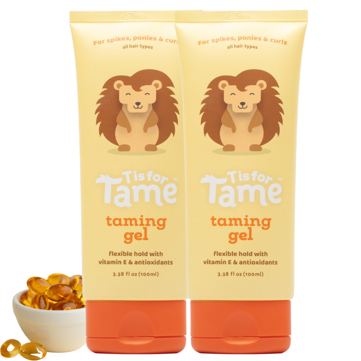 T is for Tame Kids Hair Taming Gel 2-pack front view