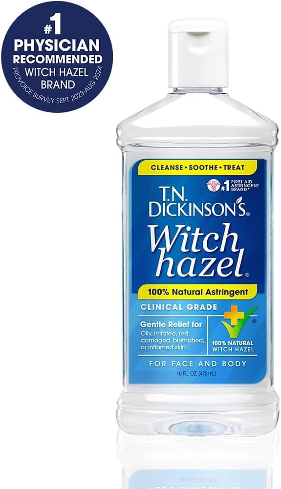 T.N. Dickinson's Witch Hazel Astringent 16 Fl Oz packaging details
