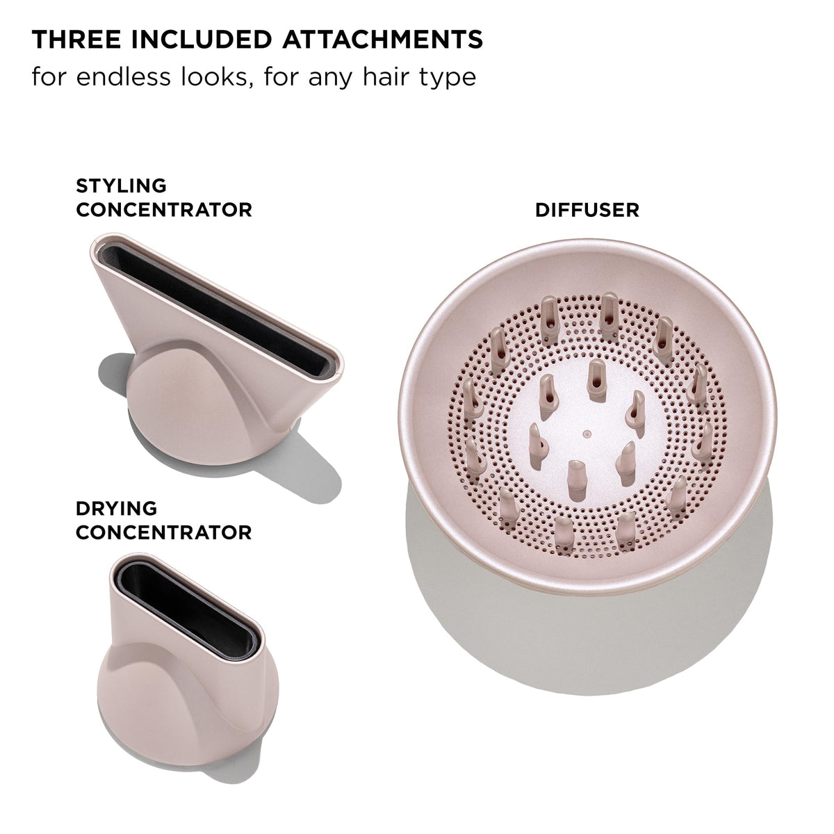 T3 LuxeDry Ionic Hair Dryer with diffuser attachment