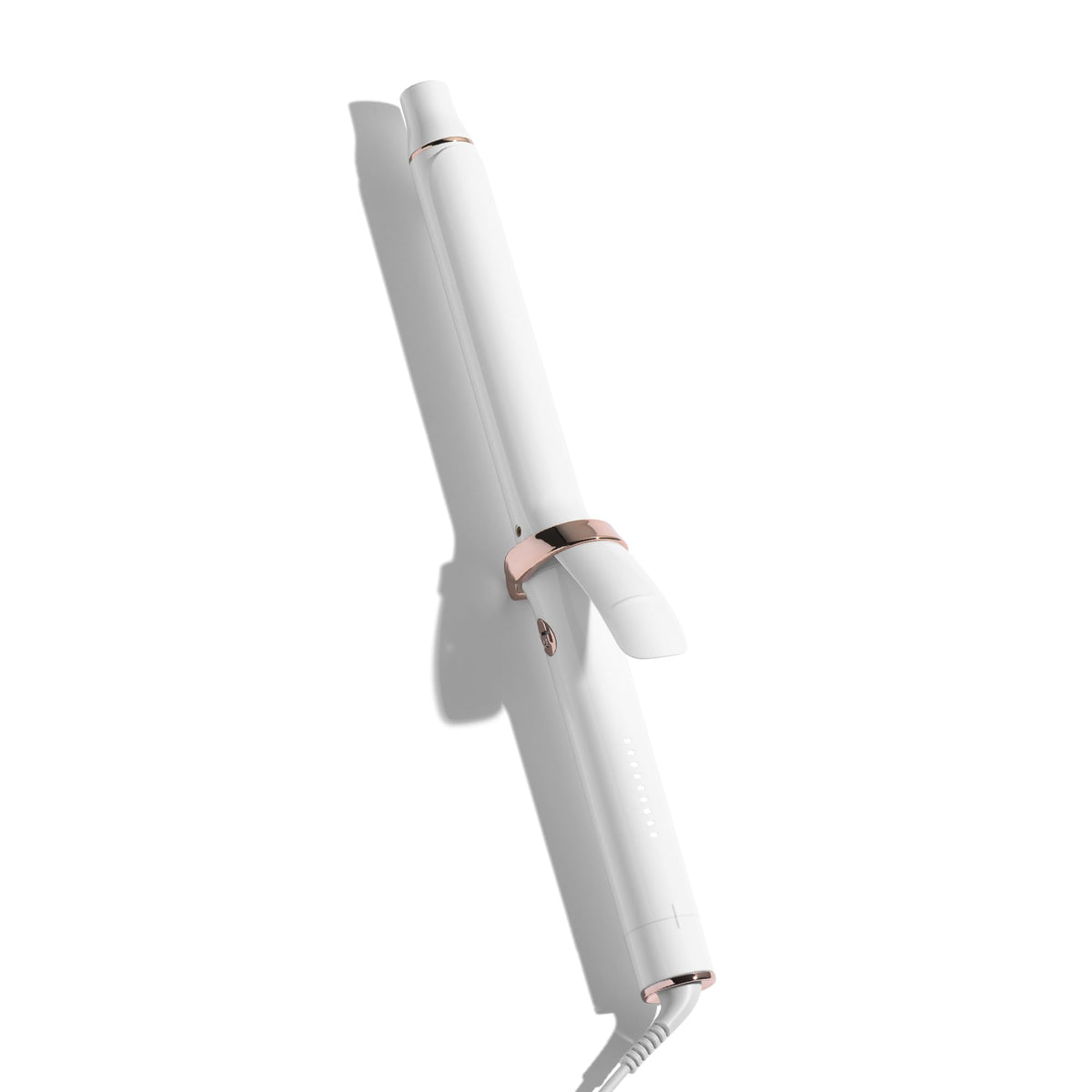 T3 SinglePass Curl X 1" curling iron front view with extra-long barrel