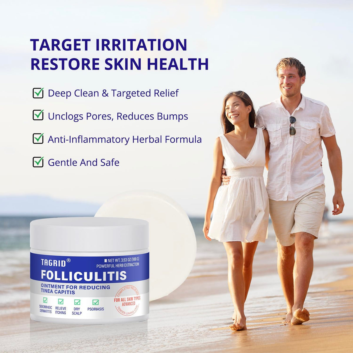TAGRID Folliculitis Cream with tea tree oil extract