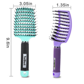 TaiBest Boar Bristle Hair Brush Set packaging and contents