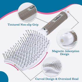 TaiBest detangling brush with nylon pin bristles