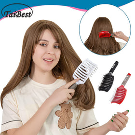 TaiBest hair brushes with textured non-slip grip