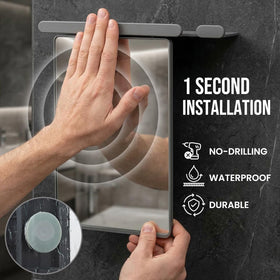 TAILI Fogless Shower Mirror in a bathroom setting