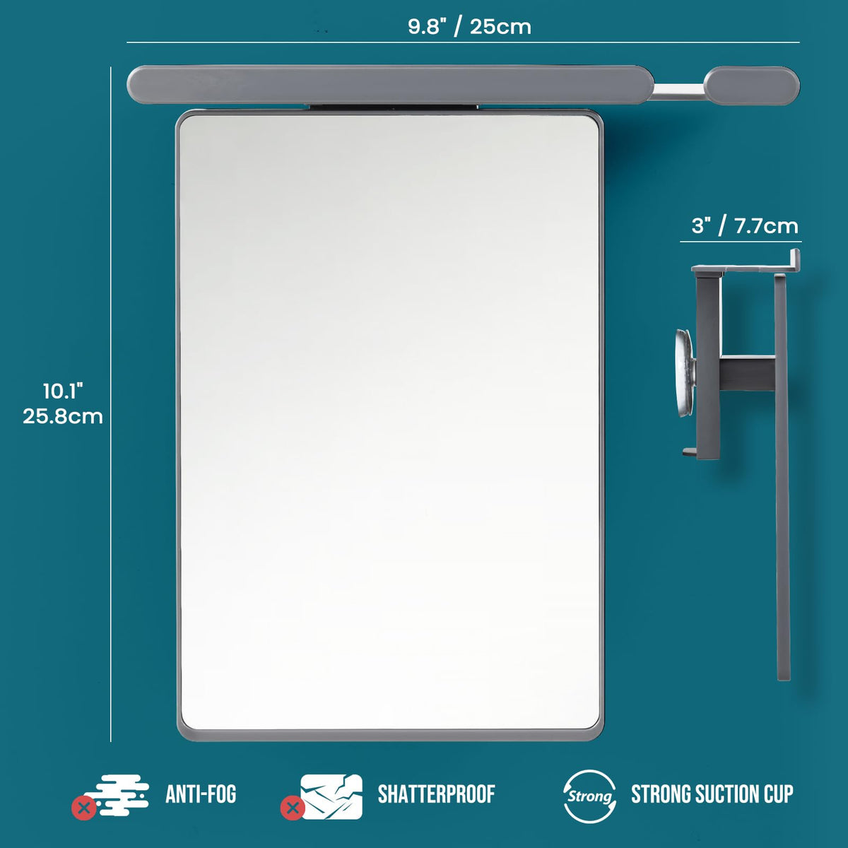 TAILI Fogless Shower Mirror packaging view