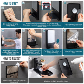TAILI Fogless Shower Mirror packaging view