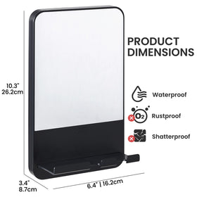 TAILI Fogless Shower Mirror with shaving gel and razors